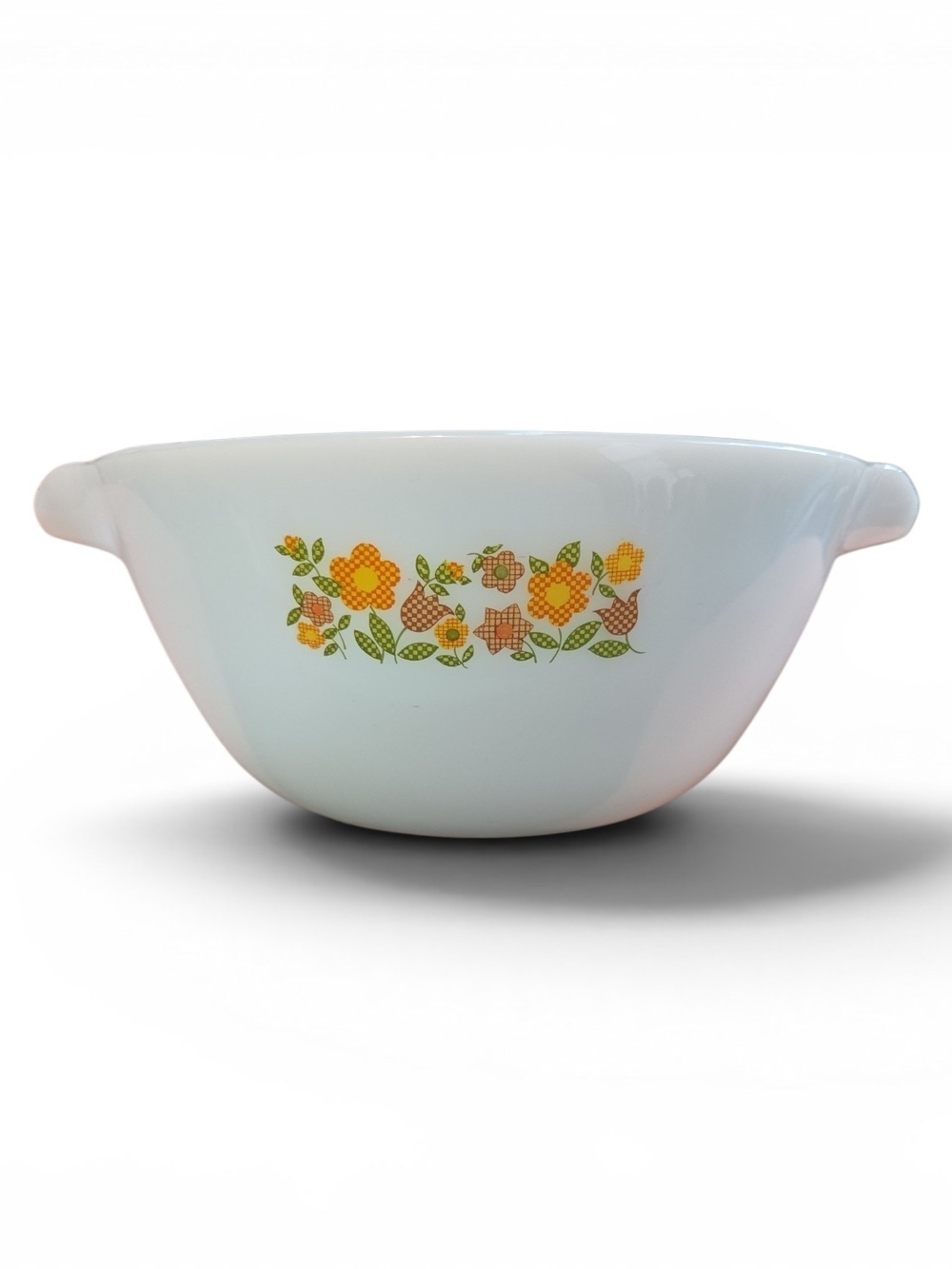Anchor Hocking Gingham Garden Cinderella Large Mixing Bowl